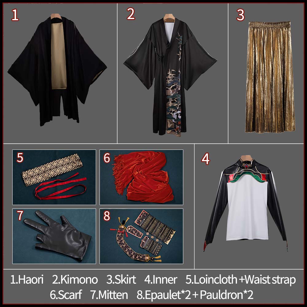 Touken Ranbu ONLINE Tachi Saburou Kunimune  Cosplay Costume Touken Ranbu Warriors Outfit Cosonsen Custom Made