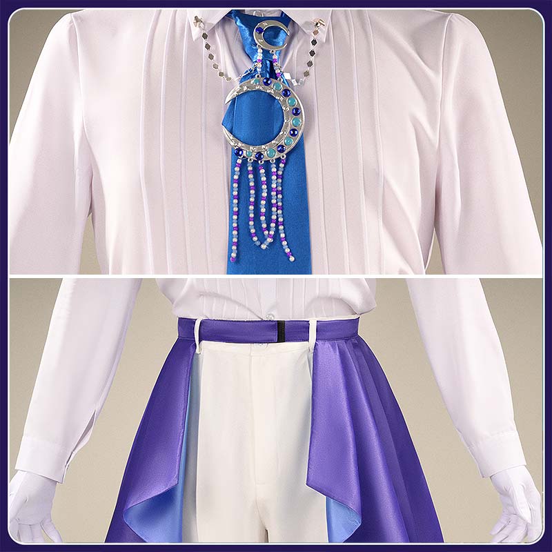 Nijisanji VOLTACTION 3SKM IMPACT Shikinagi Akira Cosplay Costume Vtuber Team Moon Outfit Cosonsen Custom Made