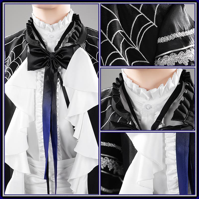 Nijisanji Vtuber Milan Kestrel Cosplay Costume Gothic Night Outfit Cosonsen Custom Made