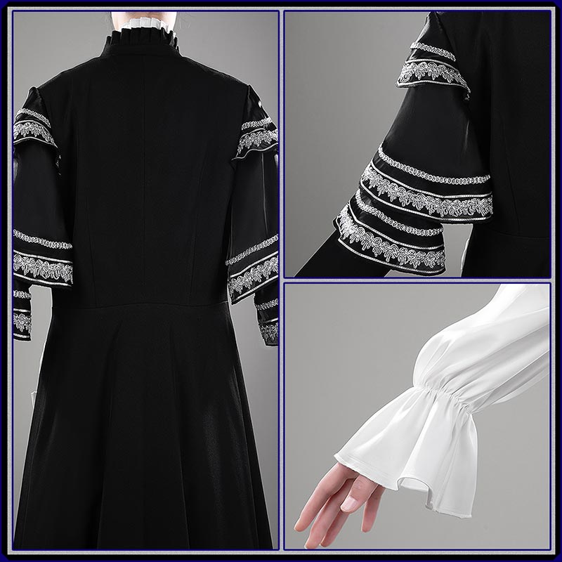 Nijisanji Vtuber Milan Kestrel Cosplay Costume Gothic Night Outfit Cosonsen Custom Made