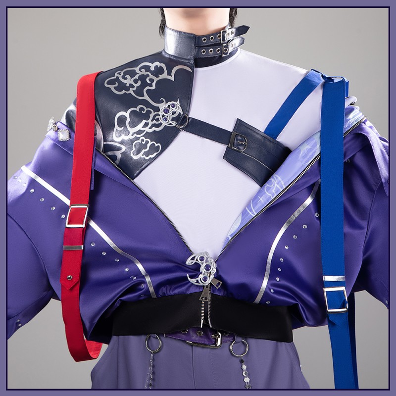 Nijisanji VOLTACTION 3SKM IMPACT Seraph Dazzlegarden Cosplay Costume Vtuber Team Moon Outfit Cosonsen Custom Made