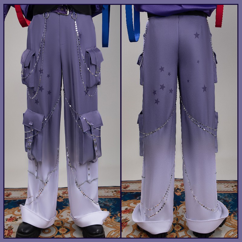 Nijisanji VOLTACTION 3SKM IMPACT Seraph Dazzlegarden Cosplay Costume Vtuber Team Moon Outfit Cosonsen Custom Made