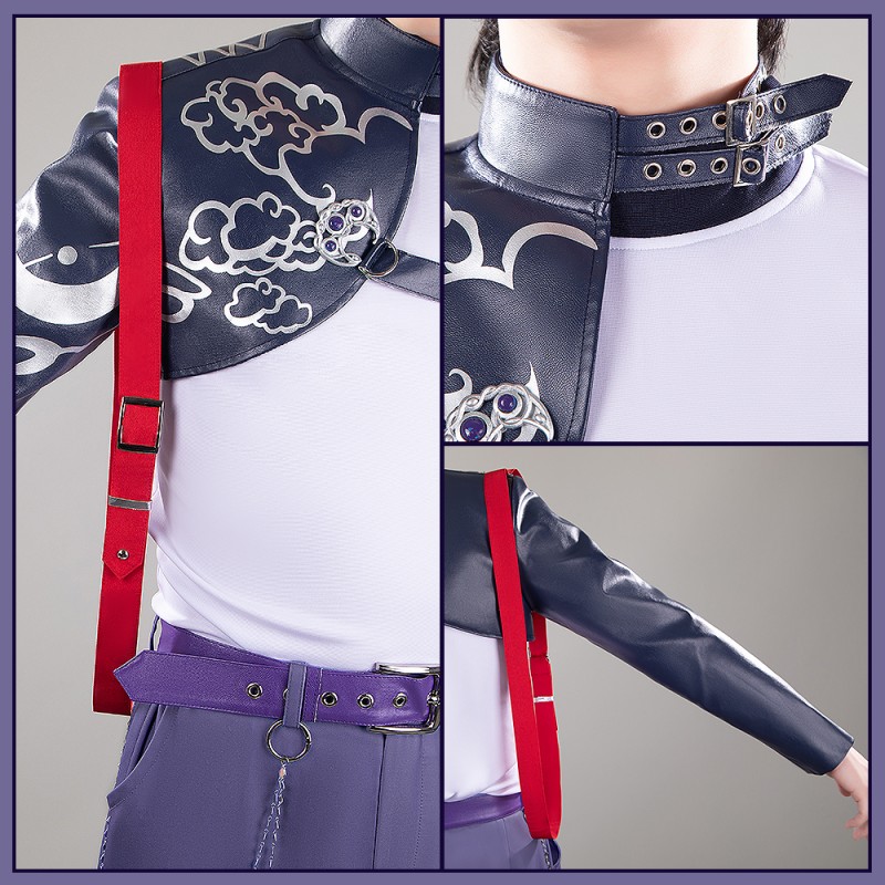 Nijisanji VOLTACTION 3SKM IMPACT Seraph Dazzlegarden Cosplay Costume Vtuber Team Moon Outfit Cosonsen Custom Made