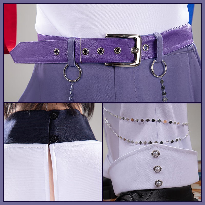 Nijisanji VOLTACTION 3SKM IMPACT Seraph Dazzlegarden Cosplay Costume Vtuber Team Moon Outfit Cosonsen Custom Made