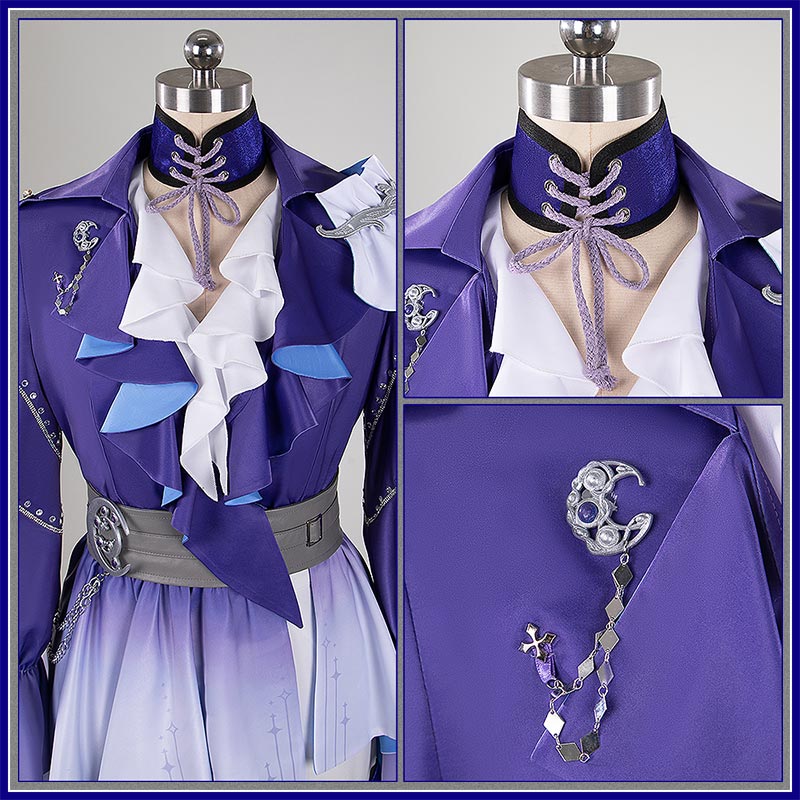 Nijisanji VOLTACTION 3SKM Sakaki Ness Cosplay Costume Vtuber Team Moon Outfit Cosonsen Custom Made