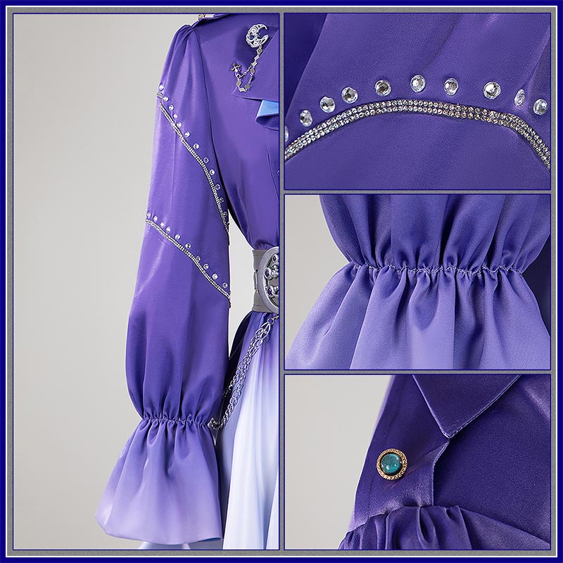 Nijisanji VOLTACTION 3SKM Sakaki Ness Cosplay Costume Vtuber Team Moon Outfit Cosonsen Custom Made