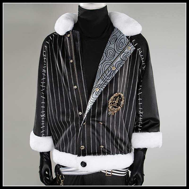 Twisted Wonderlan Diasomnia Silver Cosplay Costume Lost in the Book with Tim Burton's The Nightmare Before Christmas Outfit Cosonsen Custom Made