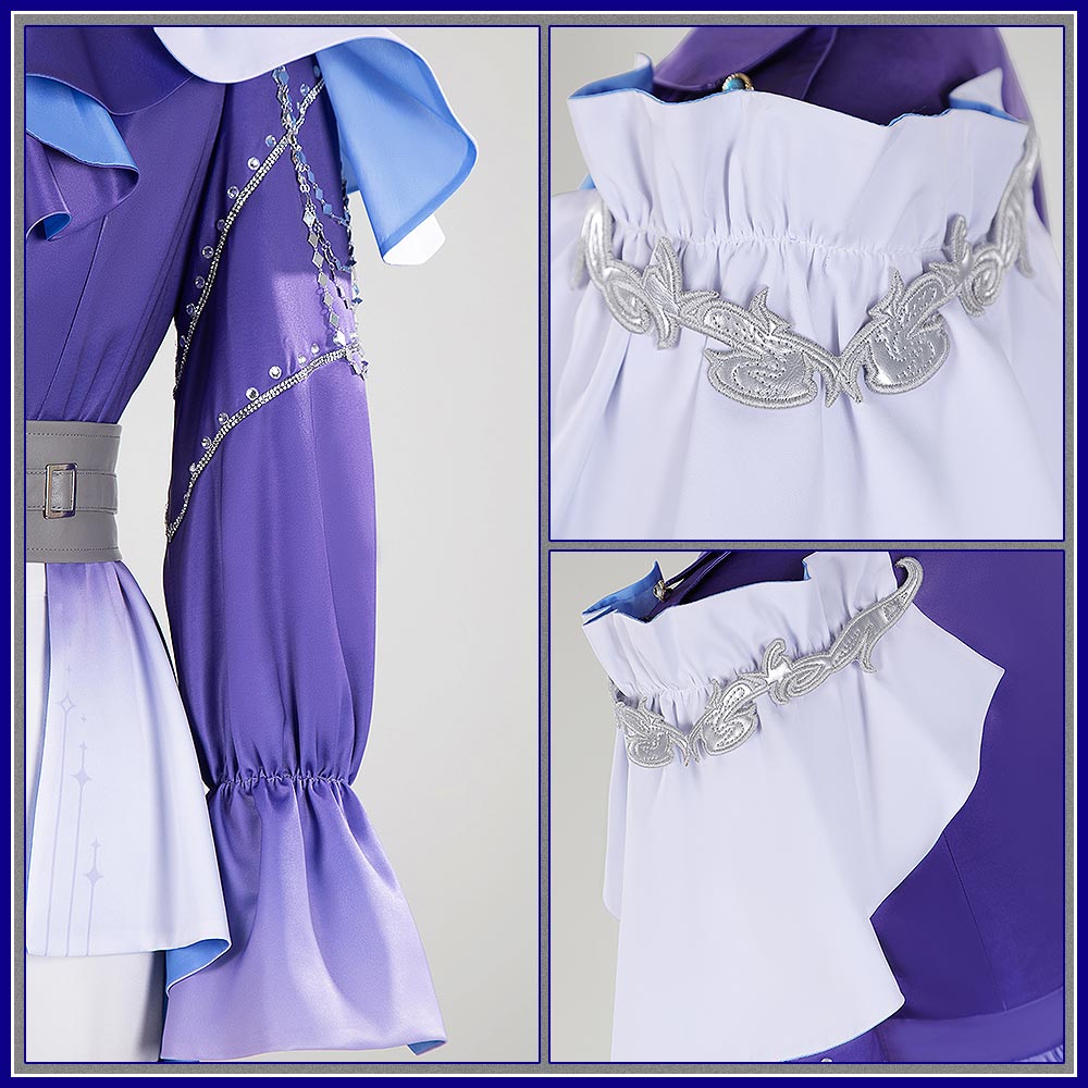 Nijisanji VOLTACTION 3SKM Sakaki Ness Cosplay Costume Vtuber Team Moon Outfit Cosonsen Custom Made