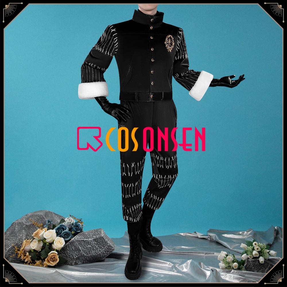Twisted Wonderlan Rook Hunt Cosplay Costume Lost in the Book with Tim Burton's The Nightmare Before Christmas Outfit Cosonsen Custom Made