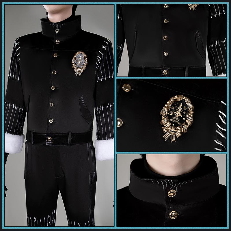 Twisted Wonderlan Rook Hunt Cosplay Costume Lost in the Book with Tim Burton's The Nightmare Before Christmas Outfit Cosonsen Custom Made