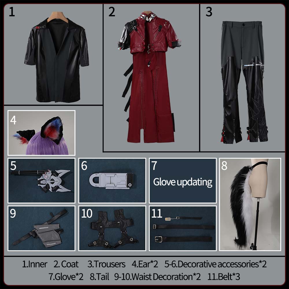 Arknights Endfield Wulfgard Cosplay Costume New Outfit Cosonsen Custom Made