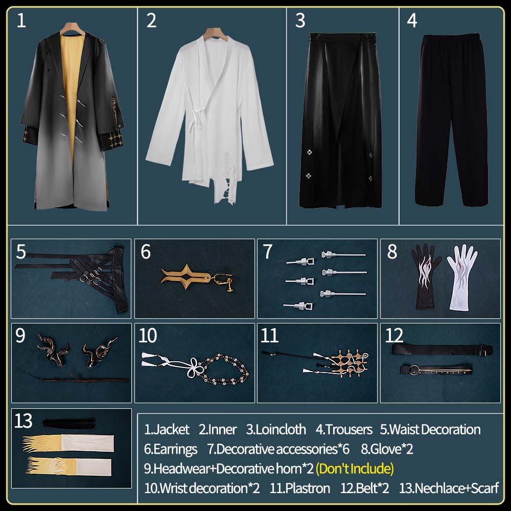 Arknights Wang Cosplay Costume New Outfit Cosonsen Custom Made