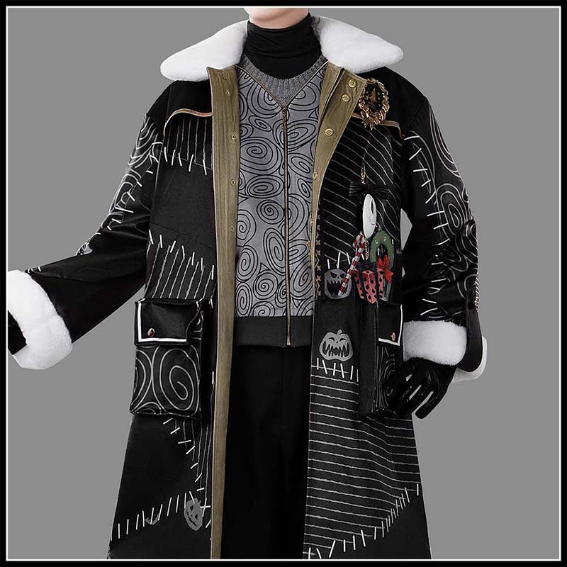 Twisted Wonderland Jack Howl Cosplay Costume Lost in the Book with Tim Burton's The Nightmare Before Christmas Outfit Cosonsen Custom Made