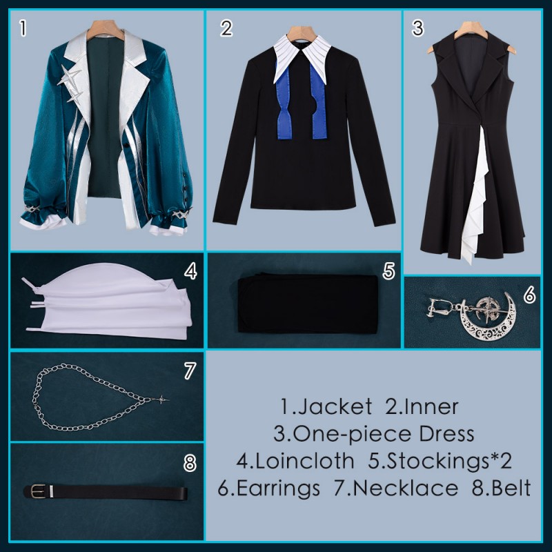 Arknights Magallan Cosplay Costume 2026 Ambience Synesthesia Outfit Uniform Cosonsen Custom Size