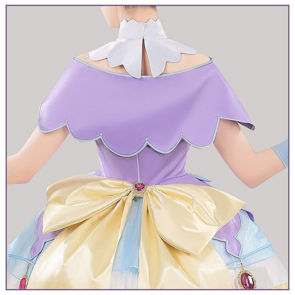 Star Detective Precure Cure Answer Aki Anna Cosplay Costume Cute Purple Dress Outfit Cosonsen Custom Made