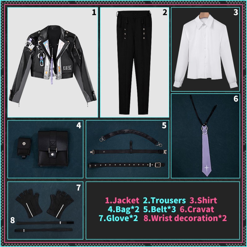 NTE Neverness to Everness Esper Zero Cosplay Costume Black Suits Outfit Custom Made Cosonsen