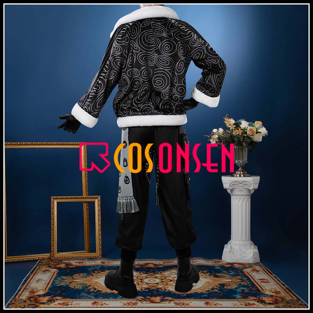 Twisted Wonderland Octavinelle Floyd Leech Cosplay Costume Lost in the Book with Tim Burton's The Nightmare Before Christmas Outfit Cosonsen Custom Made