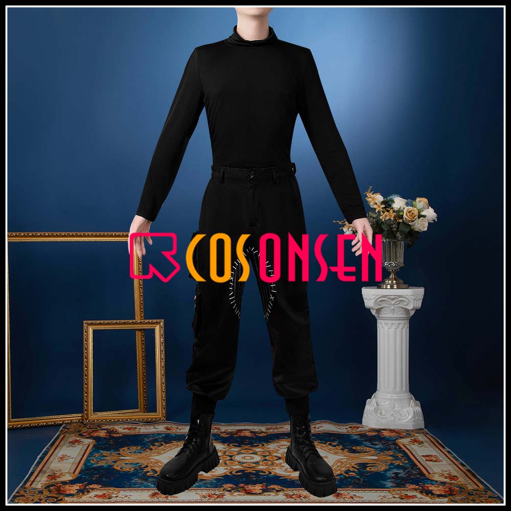 Twisted Wonderland Octavinelle Floyd Leech Cosplay Costume Lost in the Book with Tim Burton's The Nightmare Before Christmas Outfit Cosonsen Custom Made