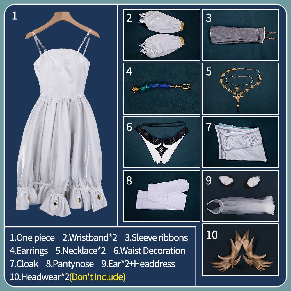 Game Arknights Pramanix the Prerita Cosplay Costume 2026 Ambience Synesthesia Arknights Melody of Synesthesia I Witnessed Outfit Outfit Cosonsen Custom Made