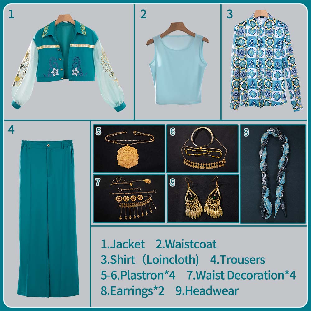 Twisted Wonderland Dunasmina Minajael Tealrajah Cosplay Costume Man Outfit Cosonsen Custom Made