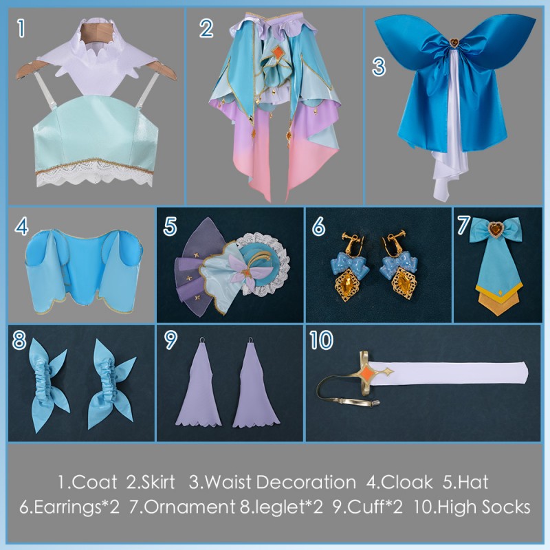 Star Detective Precure Cure Eclair Cosplay Costume Cute Dress Outfit Cosonsen Custom Made