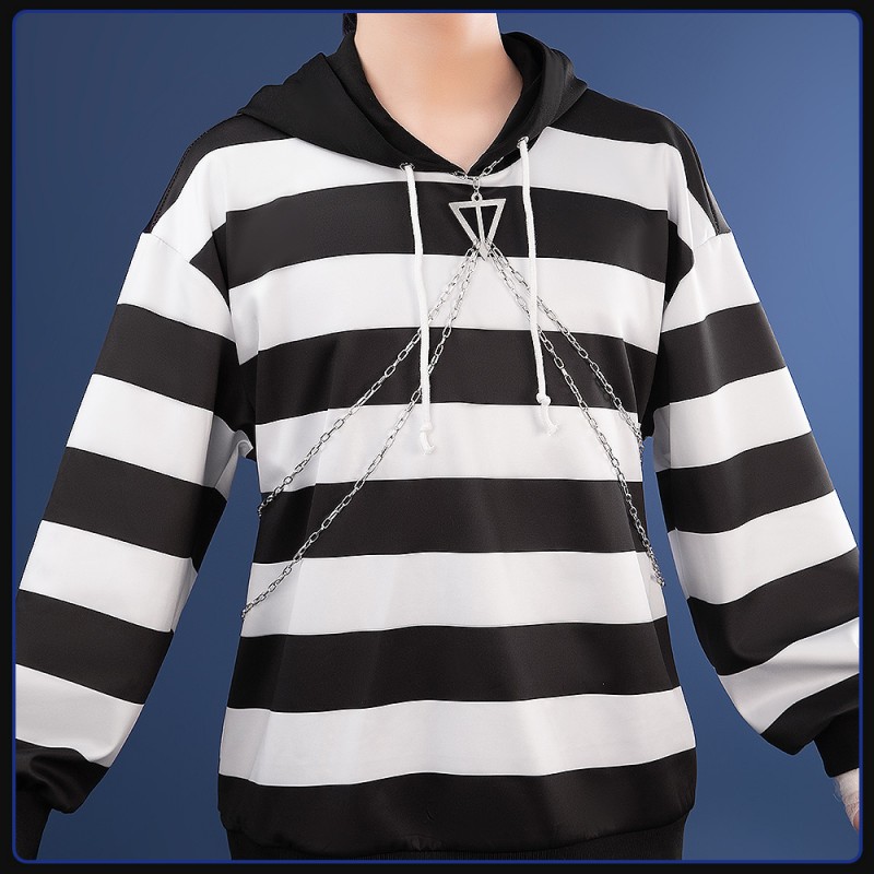 Nijisanji Vtuber Kenmochi Toya Prisoner Number 108 Imprisoned with Cellmate Outfit Cosplay Costume Custom Made Cosonsen