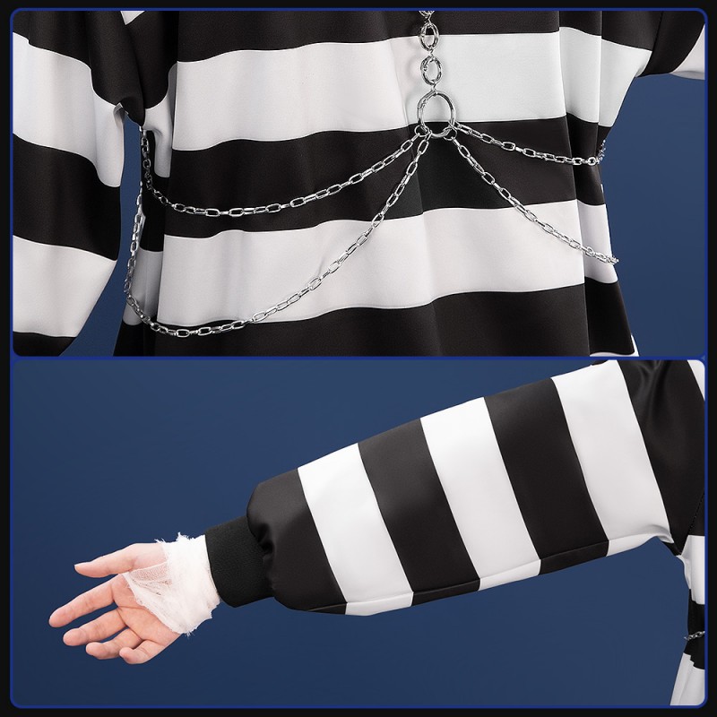 Nijisanji Vtuber Kenmochi Toya Prisoner Number 108 Imprisoned with Cellmate Outfit Cosplay Costume Custom Made Cosonsen