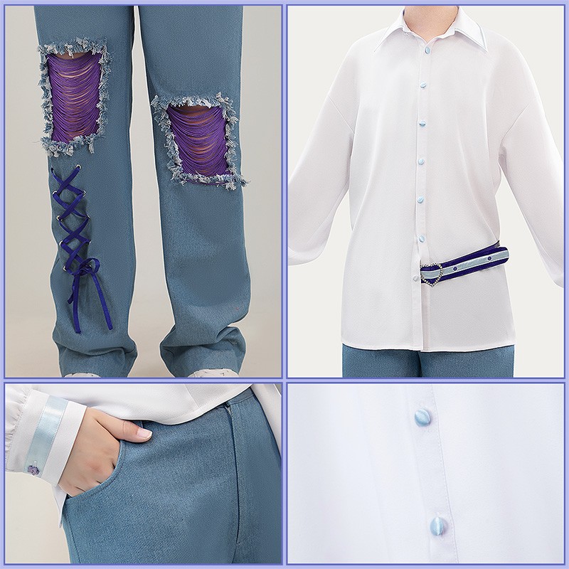 Nijisanji Vtuber Koyanagi Rou Gal-Wolf Cosplay Costume Goods Outfit Cosonsen Custom Made