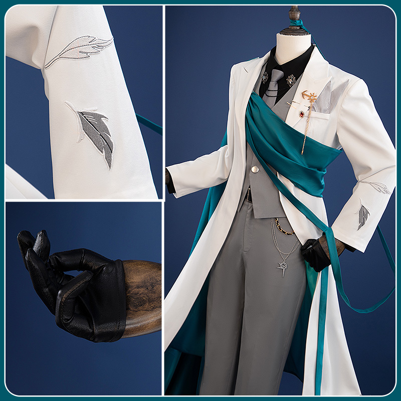Game Arknights Kayou Collab Ulpianus Cosplay Costume Pearlescent Pageantry Outfit Cosonsen Custom Made