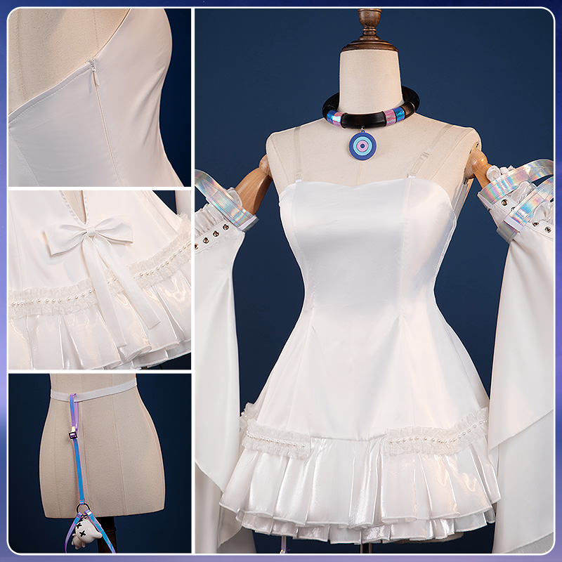 NTE Neverness to Everness NTE Nitsa Cosplay Costume White Dress Outfit Custom Made Cosonsen