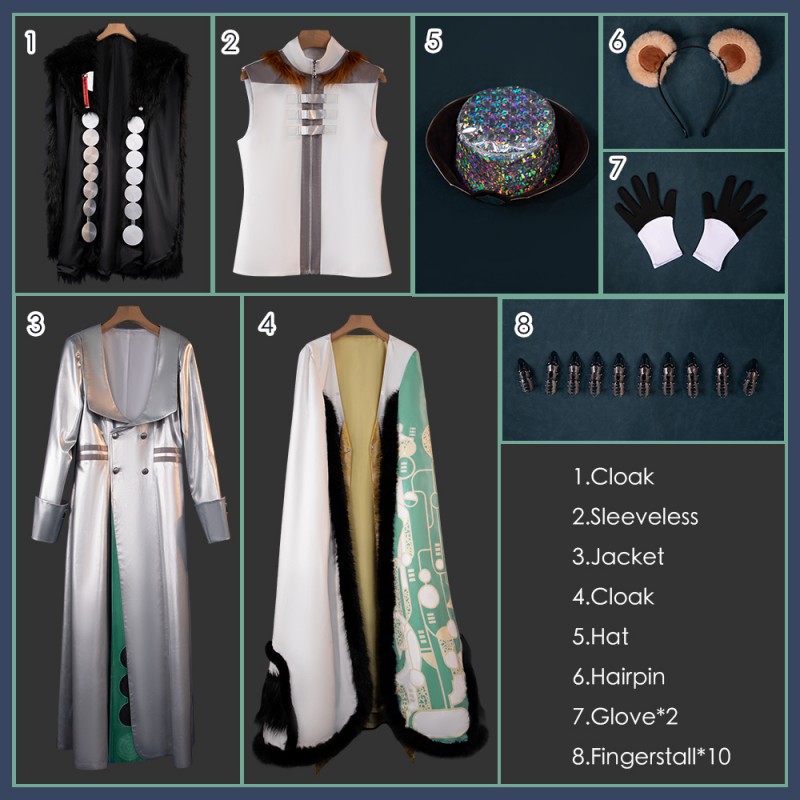 Game Arknights Feodor Vladimirovich Cosplay Costume Men's luxurious Outfit Cosonsen Custom Made