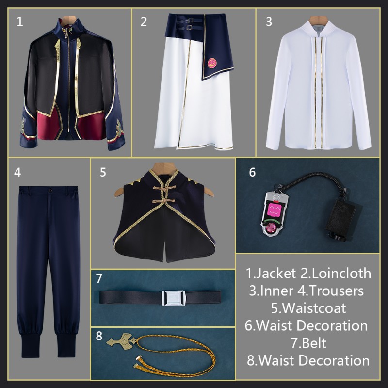 NIJISANJI Vtuber Saiki Ittetsu Cosplay Costume CONCERTO 8th Anniversary Outfit Custom Made Cosonsen