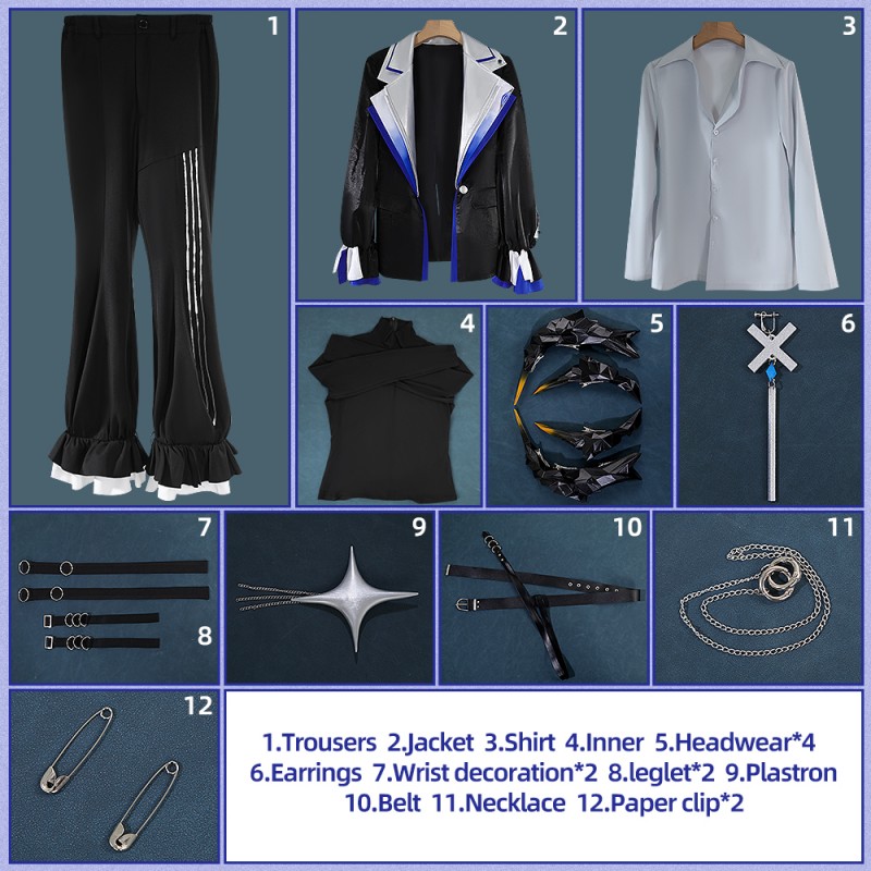 Game Arknights 2026 Ambience Synesthesia I Witnessed Saria Cosplay Costume Men's Outfit Cosonsen Custom Made