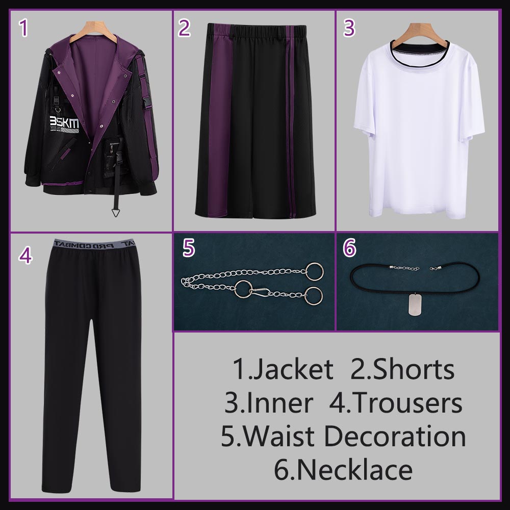 NIJISANJI 3SKM Sakaki Ness Casual Outfit With Hood On Cosplay Costume Hoodie Coat Jacket Cosonsen Custom Made