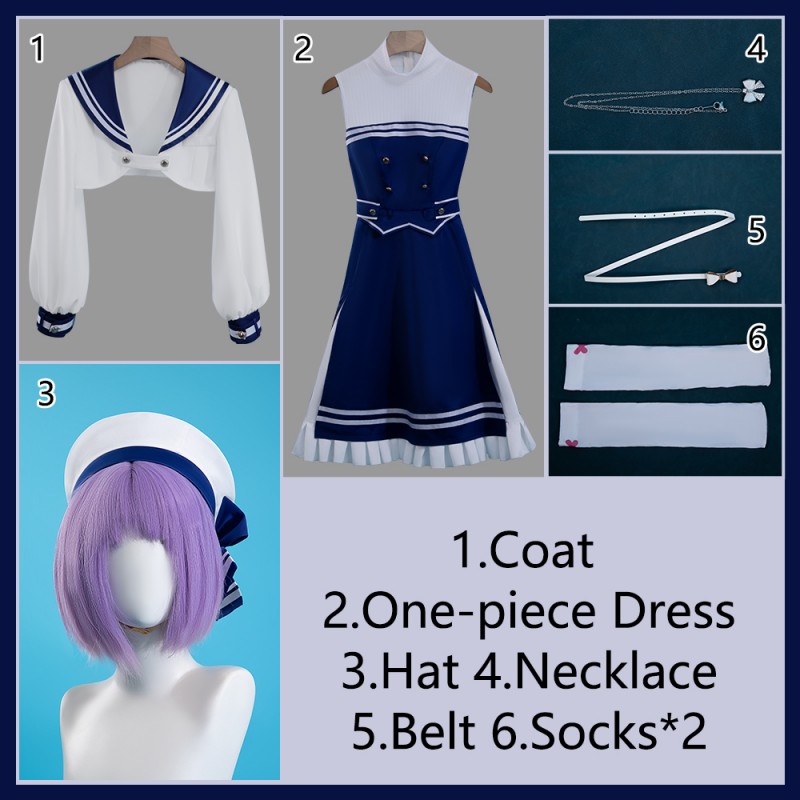 NIJISANJI Vtuber Shioriha Ruri New Outfit Cosplay Costume Cosonsen Custom Made