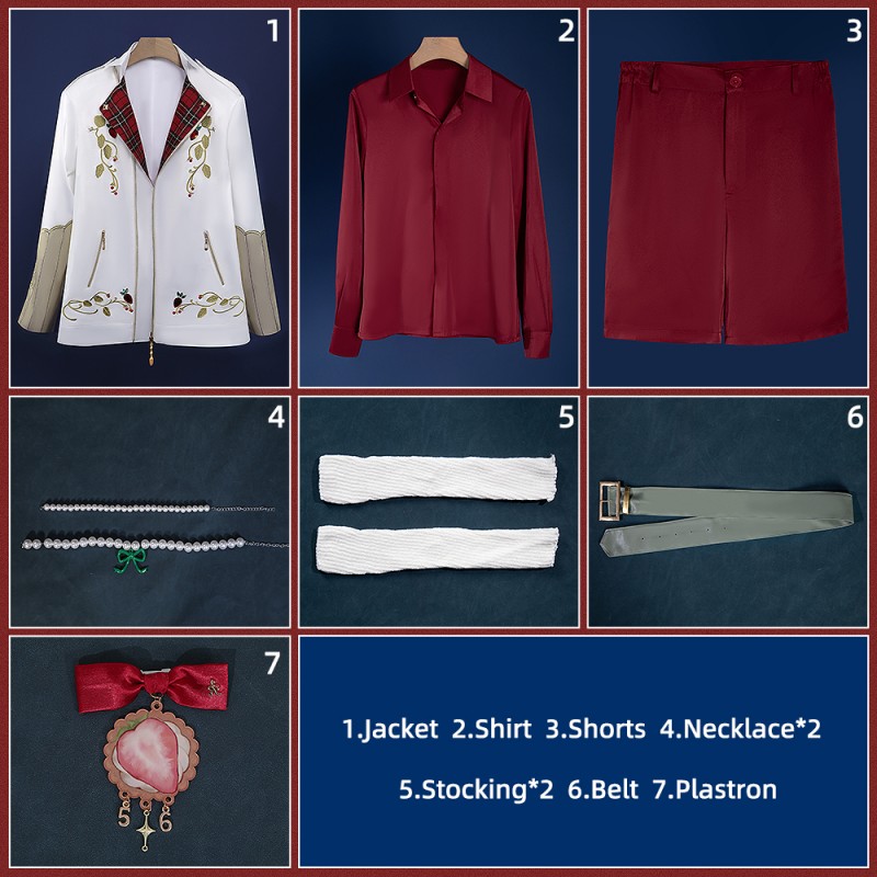 Twisted Wonderland Pomefiore Epel Felmier Cosplay Costume La Bonbonnier Outfit Cosonsen Custom Size