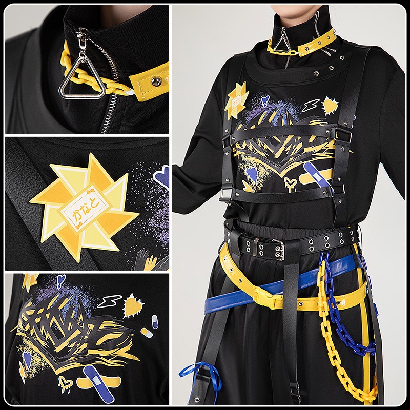 NIjisanji Vtuber Fura Kanato Devilish Nightmare Goods Cosplay Costume Cosonsen Custom Size