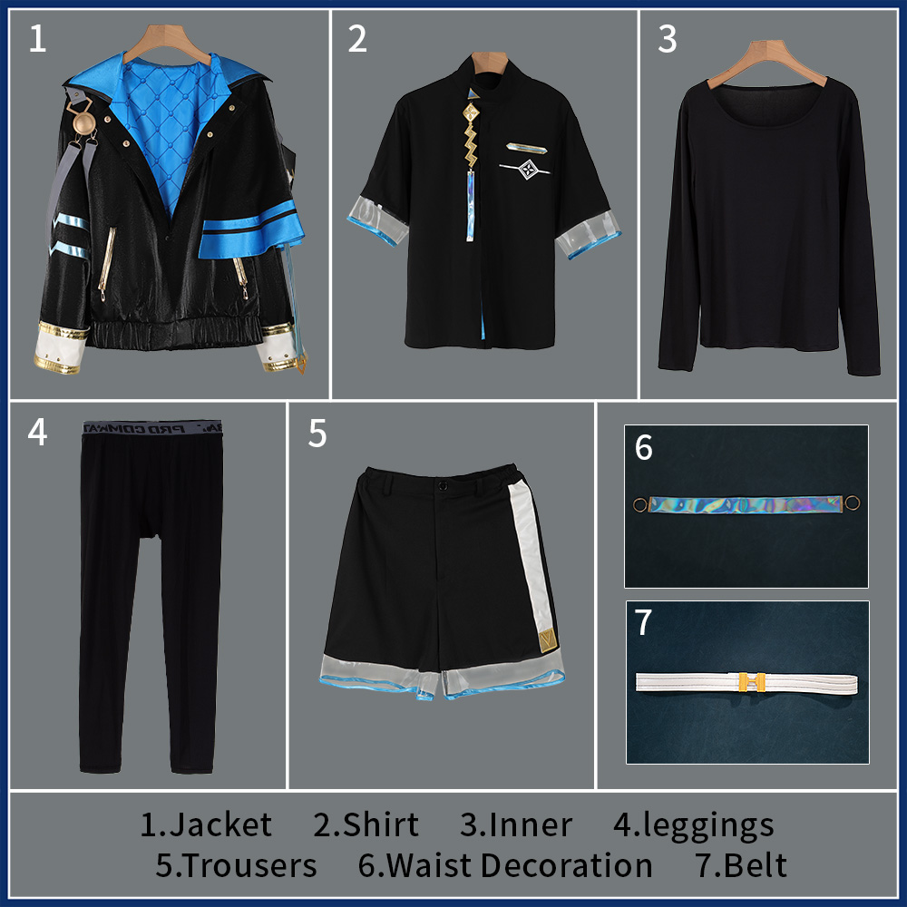 Nijisanji Virtual YouTuber Kaida Haru Cyber Cosplay Costume Outfit Cosonsen Custom Made