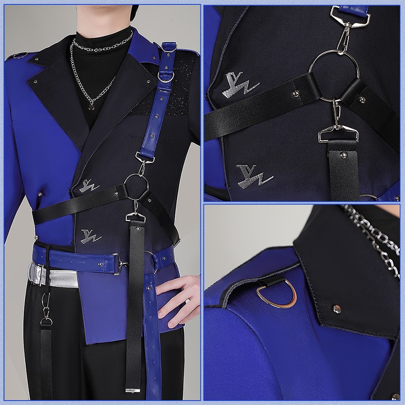 Nijisanji VOLTACTION Shikinagi Akira Cosplay Costume Vtuber  4th Anniversary 3D Outfit Cosonsen Custom Made