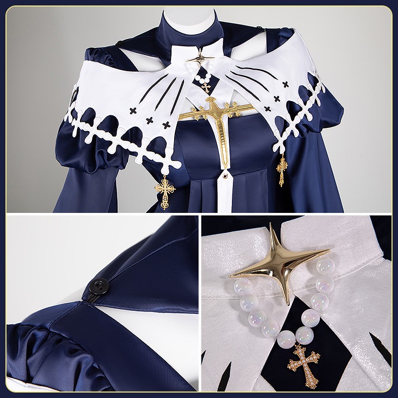 Game Arknights Priory of Abyss Whisperain Cosplay Costume Therapist Medic Outfit Cosonsen Custom Made