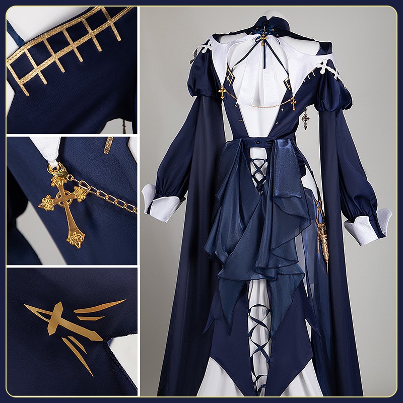 Game Arknights Priory of Abyss Whisperain Cosplay Costume Therapist Medic Outfit Cosonsen Custom Made
