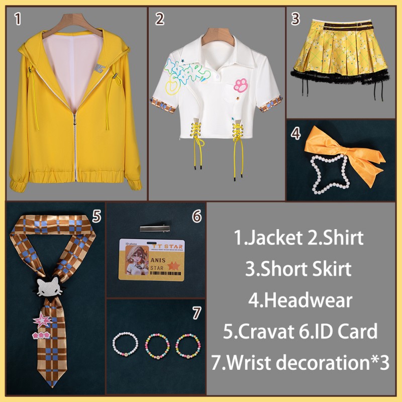 Nikke Goddess of Victory Anis T.T Star 3.5 Anniversary STAR ANIS Cosplay Costume T.T. Star Outfit Cosonsen