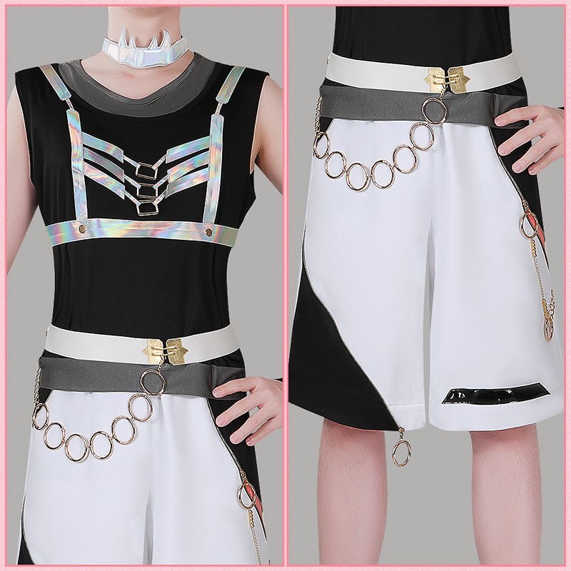 Nijisanji Vtuber Akagi Wen MECHATU-A 1st LIVE Over Drive Cosplay Costume Outfit Custom Made