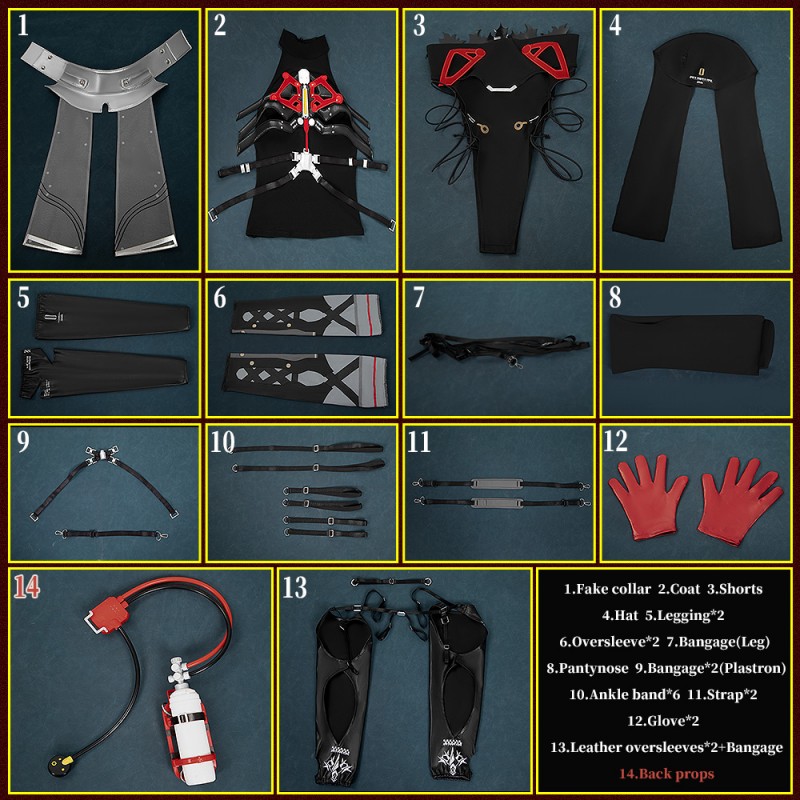 Girls' Frontline 2: Exilium The OTs-14 Cosplay Costume OTs-14 Alter Groza Groza Alter Outfit
