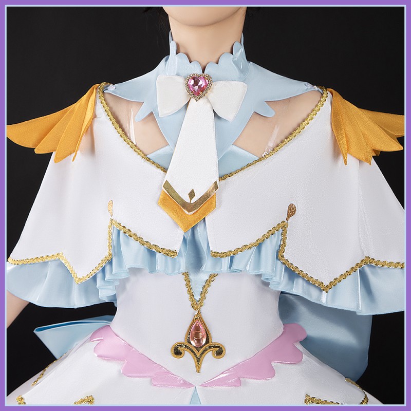 Star Detective Precure Pretty Cure Arcana Cosplay Costume The White Light That Illuminates The Truth White Luluka Moria Outfit Cosonsen Custom Made