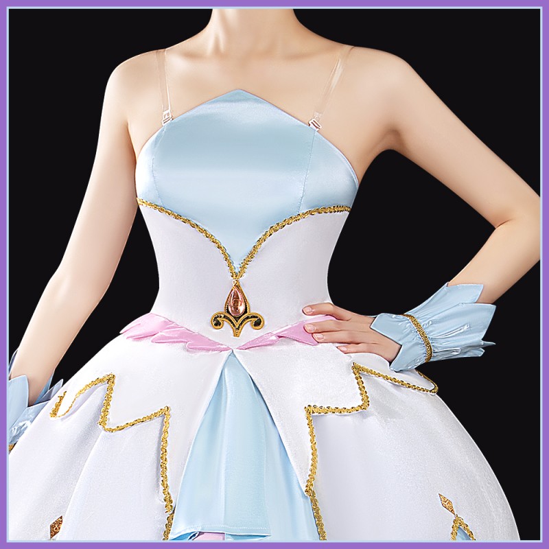Star Detective Precure Pretty Cure Arcana Cosplay Costume The White Light That Illuminates The Truth White Luluka Moria Outfit Cosonsen Custom Made