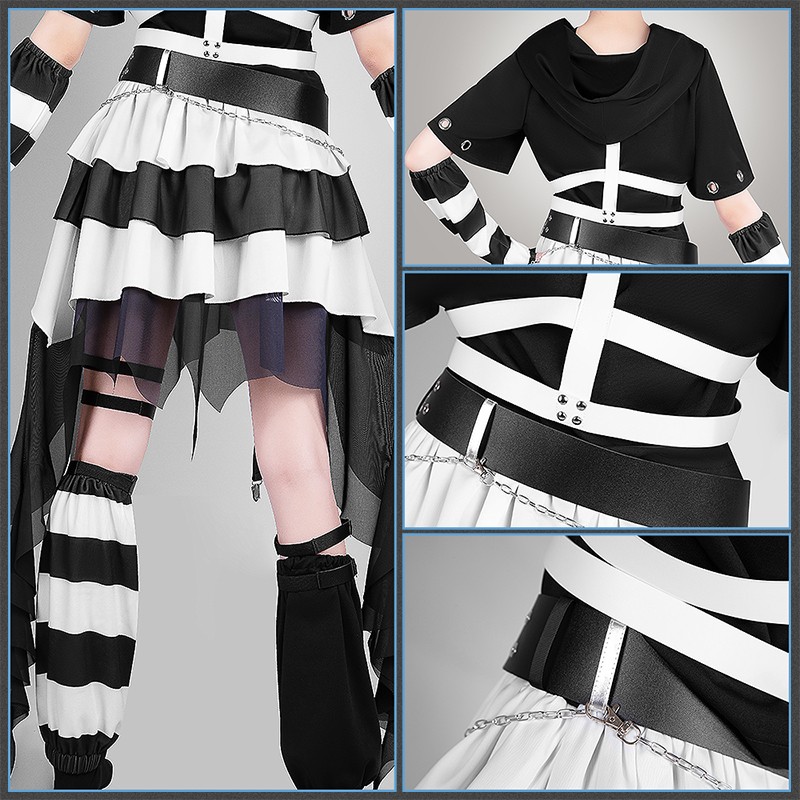 Nijisanji YouTuber Vtuber Prisoner Number 310 Tsukino Mito Cosplay Costume Imprisoned with Cellmate Outfit Custom Made Cosonsen