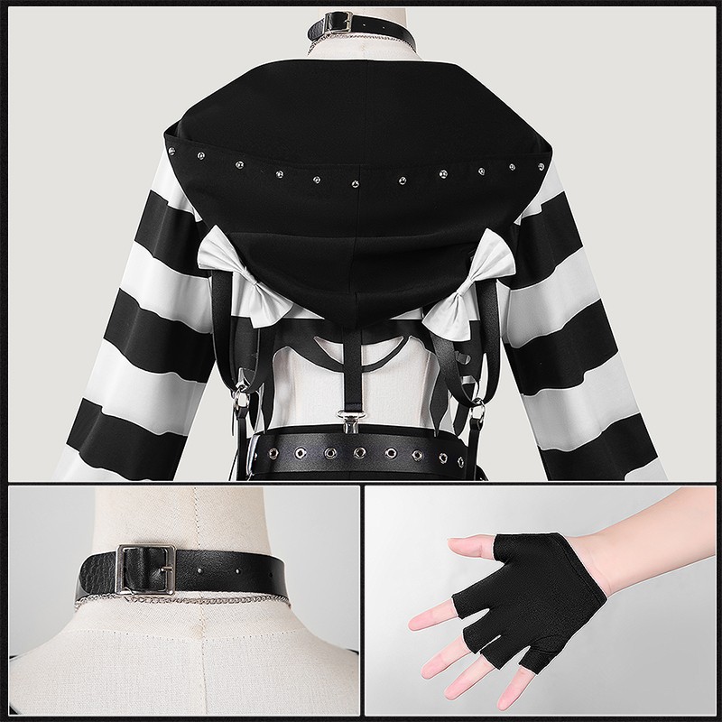 Nijisanji YouTuber Vtuber Prisoner Number 039 Sasaki Saku‌ Cosplay Costume Imprisoned with Cellmate Outfit Custom Made Cosonsen