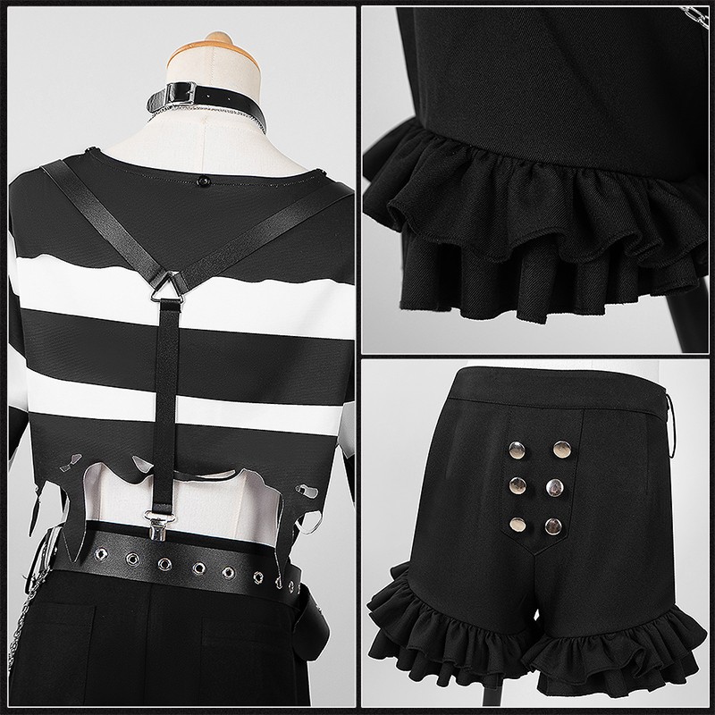 Nijisanji YouTuber Vtuber Prisoner Number 039 Sasaki Saku‌ Cosplay Costume Imprisoned with Cellmate Outfit Custom Made Cosonsen