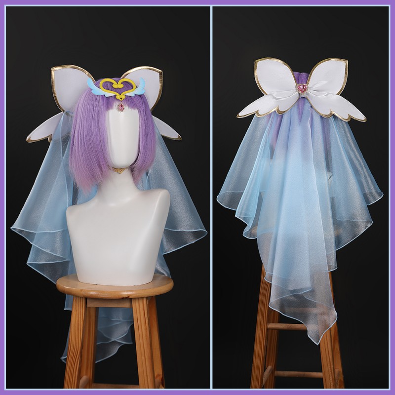 Star Detective Precure Pretty White Cure Arcana Cosplay Costume The White Light That shines upon truth White Luluka Moria Meitantei Pretty Cure Outfit Cosonsen Custom Made
